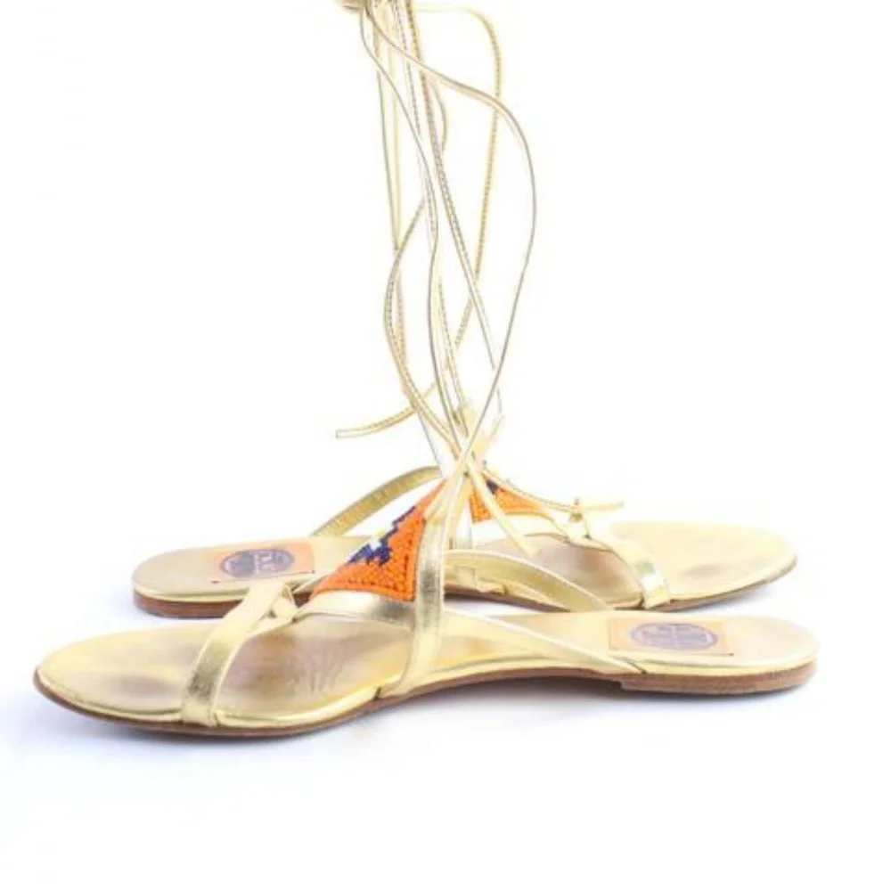 Tory Burch Gladiator Logo Sandals 44MR0515